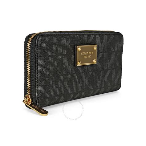 women michael kors wallet black|michael koors wallet.